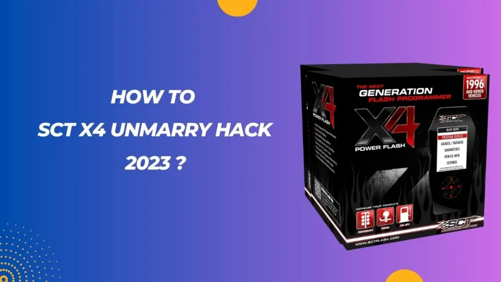 How to sct x4 unmarry hack